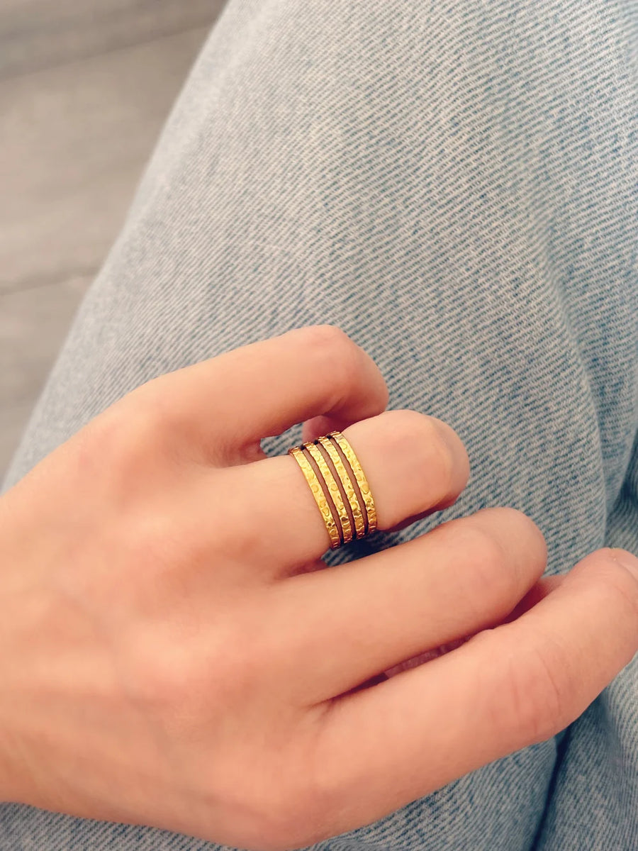 Bague Samya dorée de Tokade