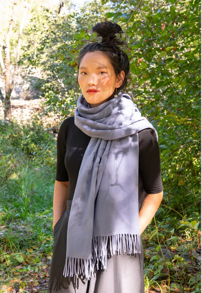 Châle dusty lilas de Kazak