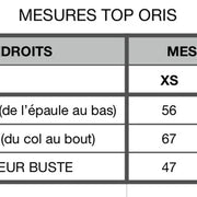 Top Oris rayures choco de Kazak