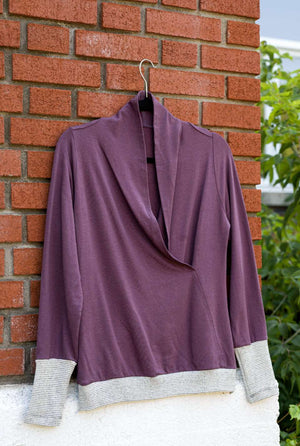 Top carmina noir lilas ou vert de Marie C