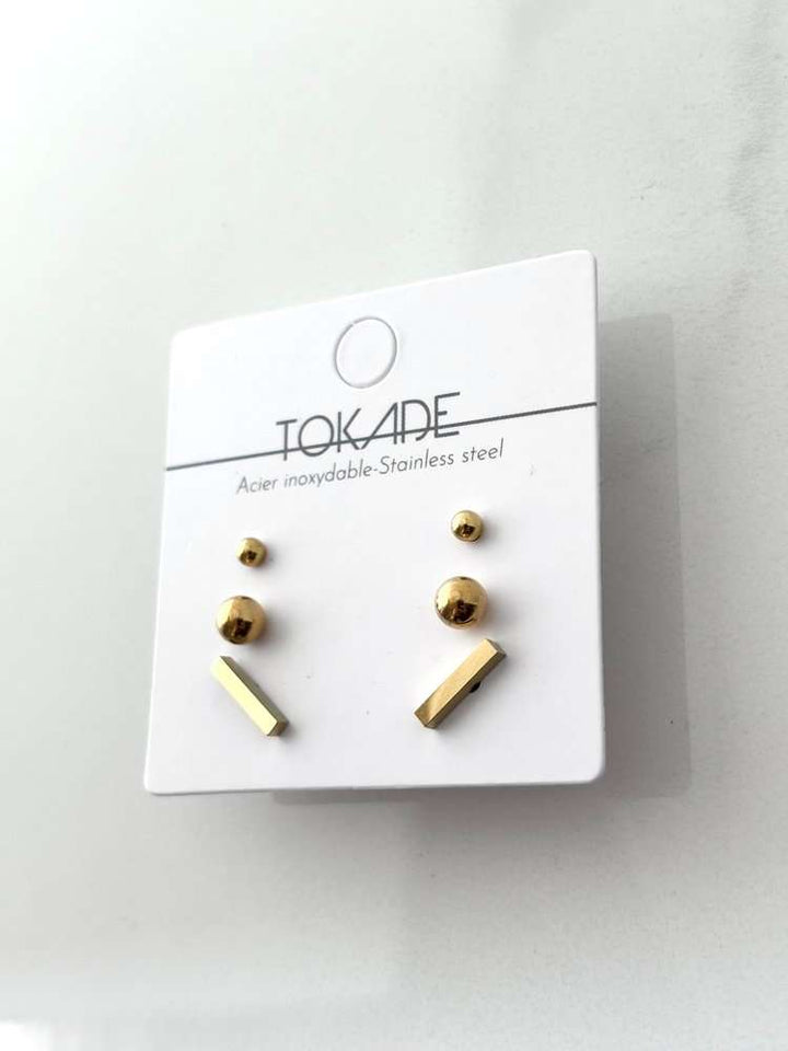 Trio de Boucles d'oreilles Valou de Tokade