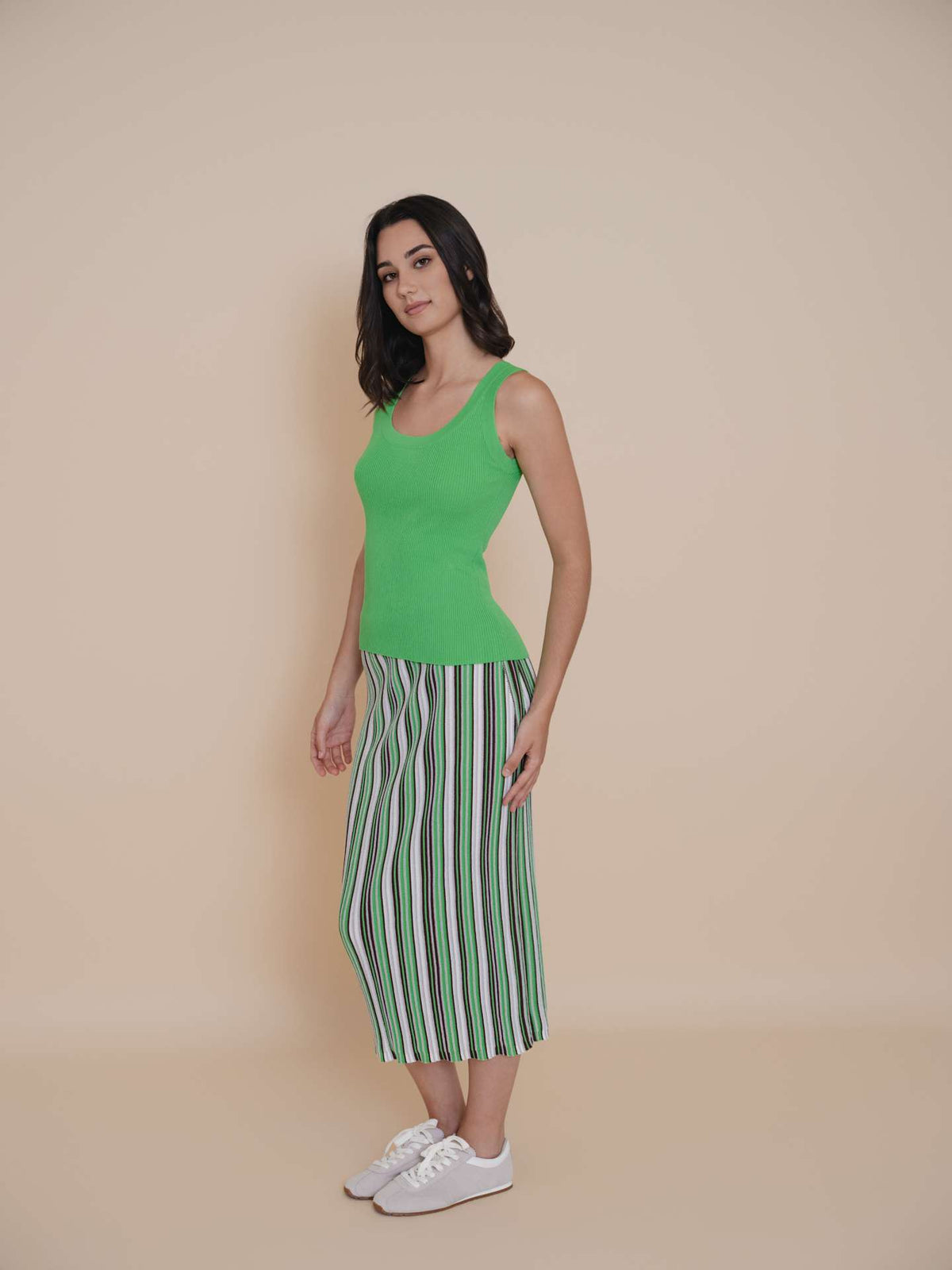 Camisole tricot vert de WNT