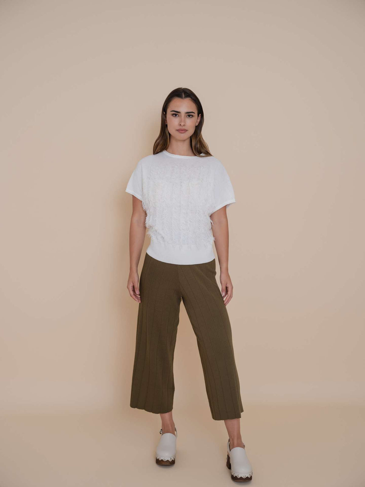 Chandail franges beige de WNT