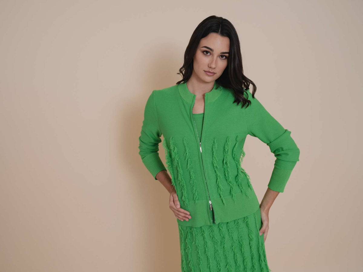 Chandail franges lime de WNT