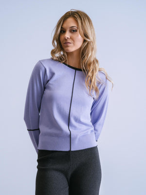 Chandail tricot lilas de WNT