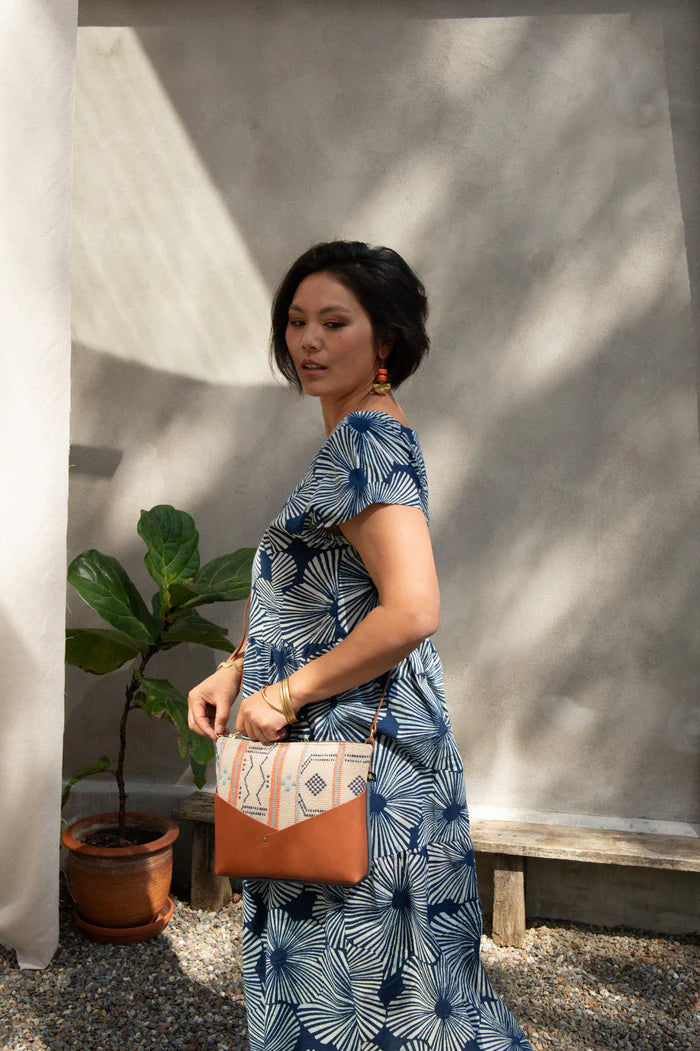 Sac Woodstock tissage orange de Kazak