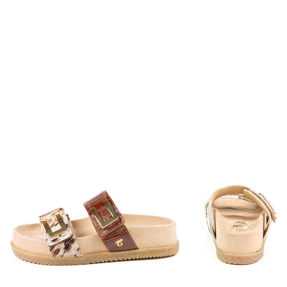 Sandale Rosalie brun mandavilla par Glamille