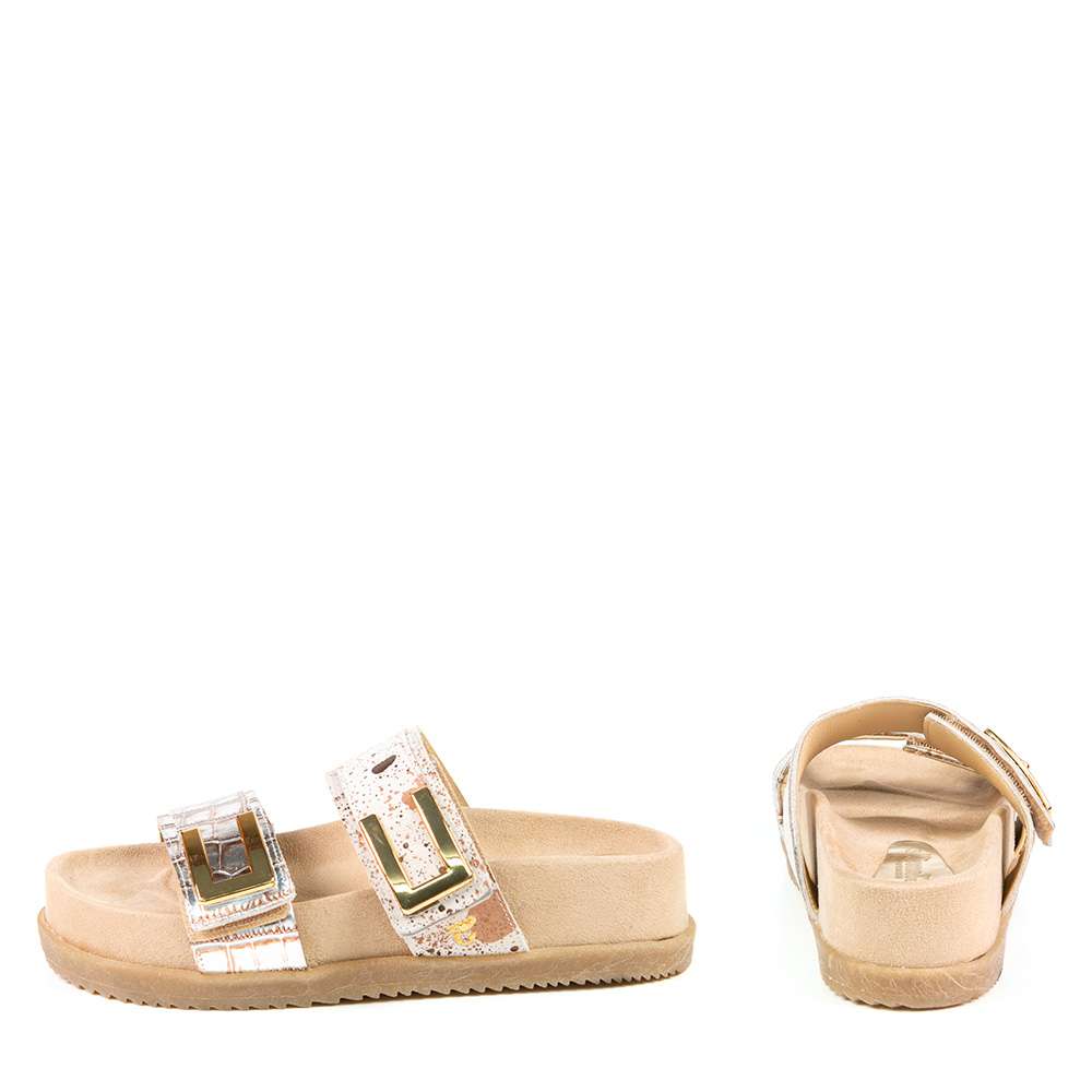 Sandale Rosalie rose nude par Glamille