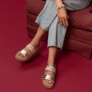 Sandale Rosalie rose nude par Glamille