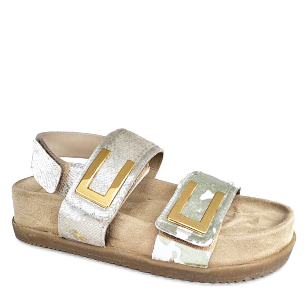 Sandale Marjory  champagne métallique par Glamille