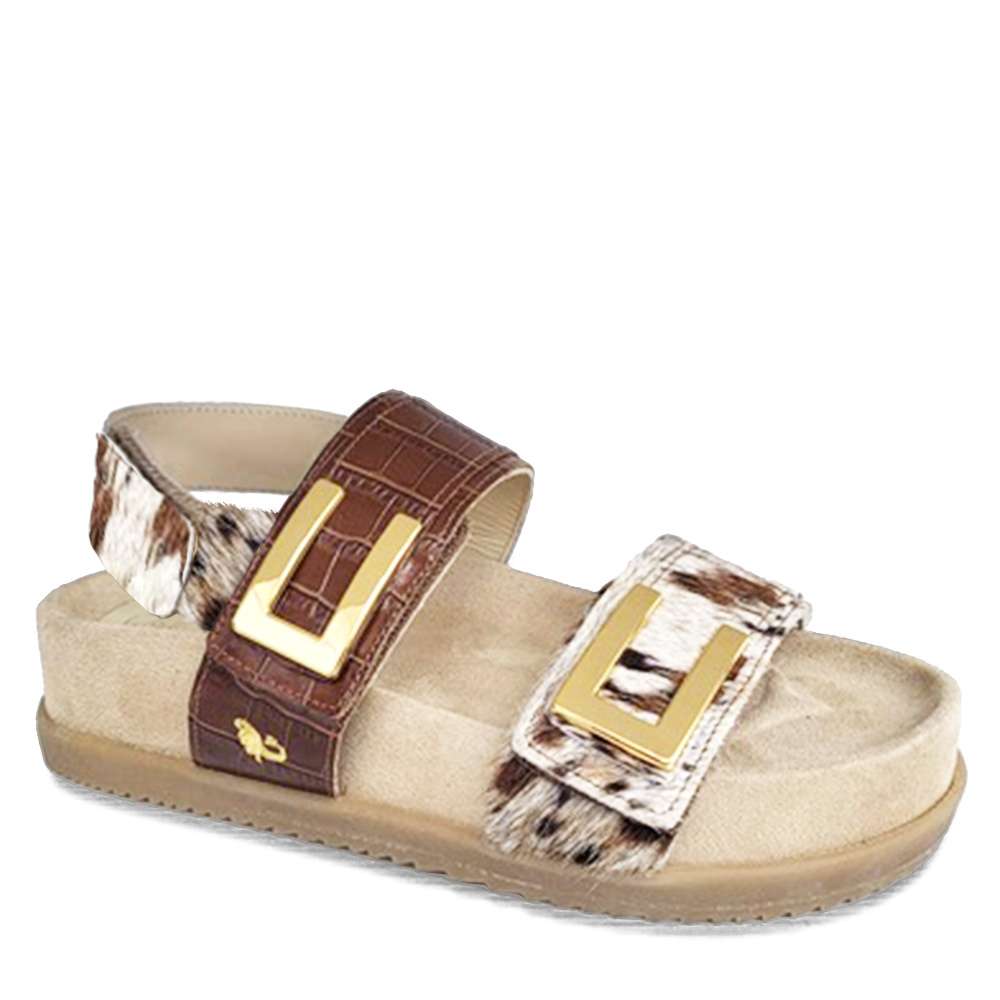 Sandale Marjorie brun mandavilla par Glamille