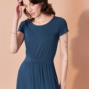 Robe amélie sarcelle par Cherry Bobin