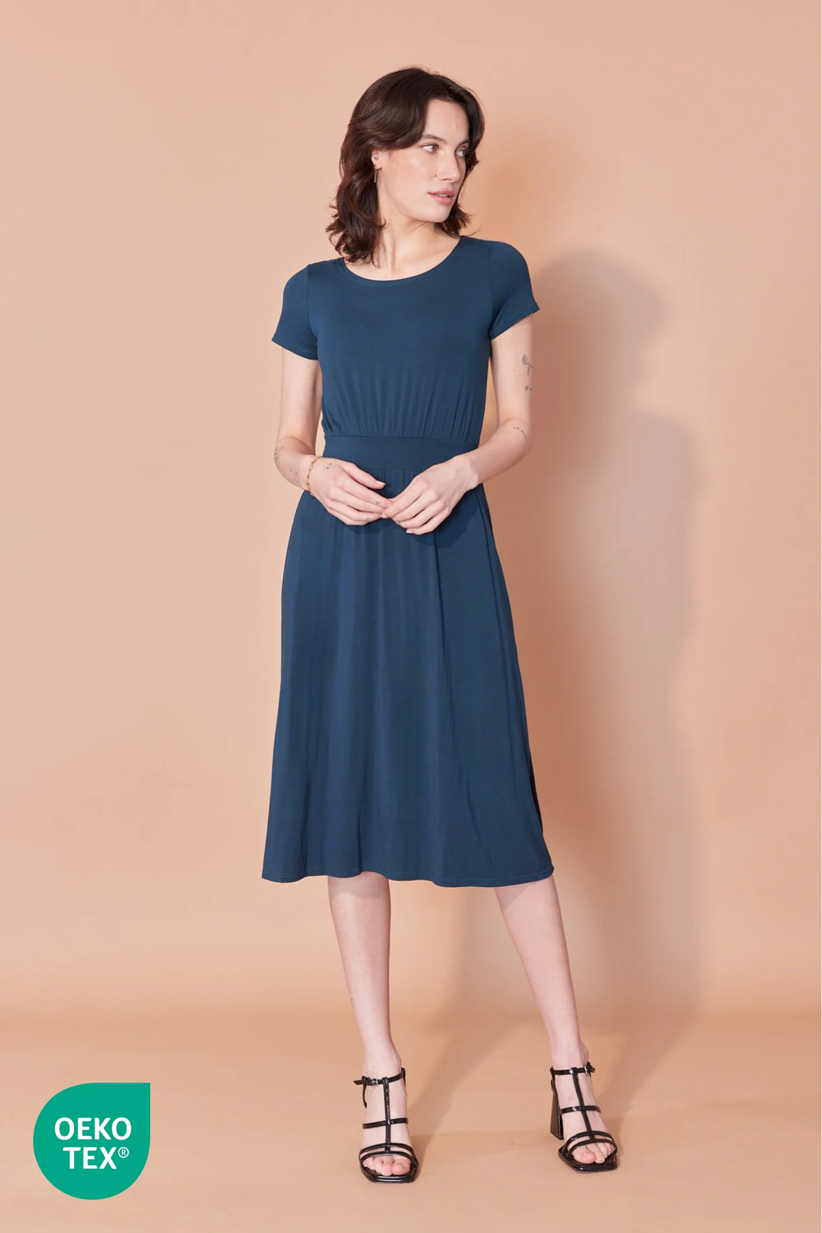 Robe amélie sarcelle par Cherry Bobin