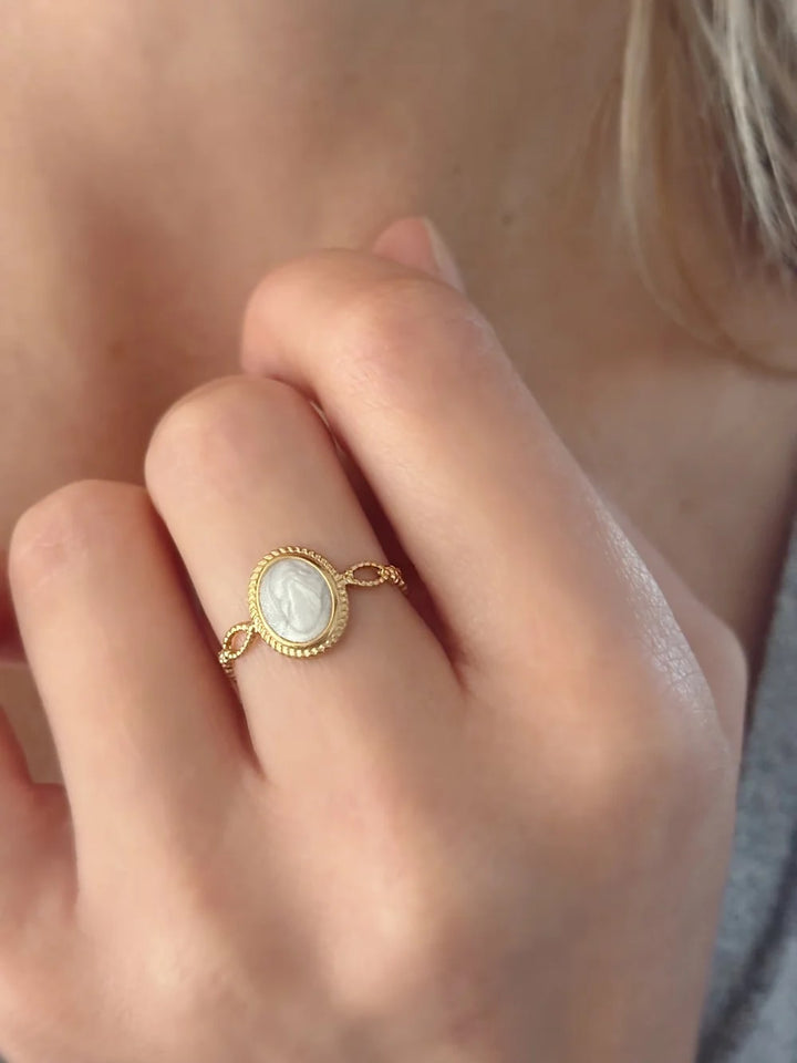 Bague Amy dorée de Tokade