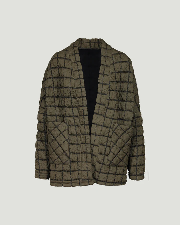 Veste Bebe vert carreaux vert ou beige de Marigold