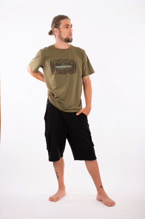 Tee-shirt Tom mountain burnt olive Yeti Love