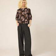 Blouse Morgan flowers noir de Cokluch
