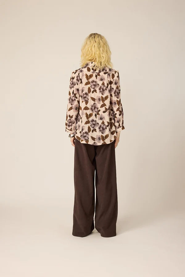 Chemisier June flowers naturel de Cokluch