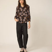 Chemisier June flowers noir de Cokluch
