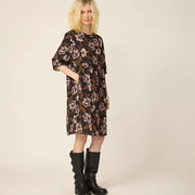 Robe Emma flowers noir de Cokluch