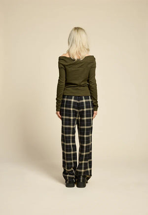 Pantalon West Coast plaid noir de Cokluch