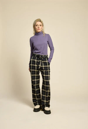 Pantalon West Coast plaid noir de Cokluch