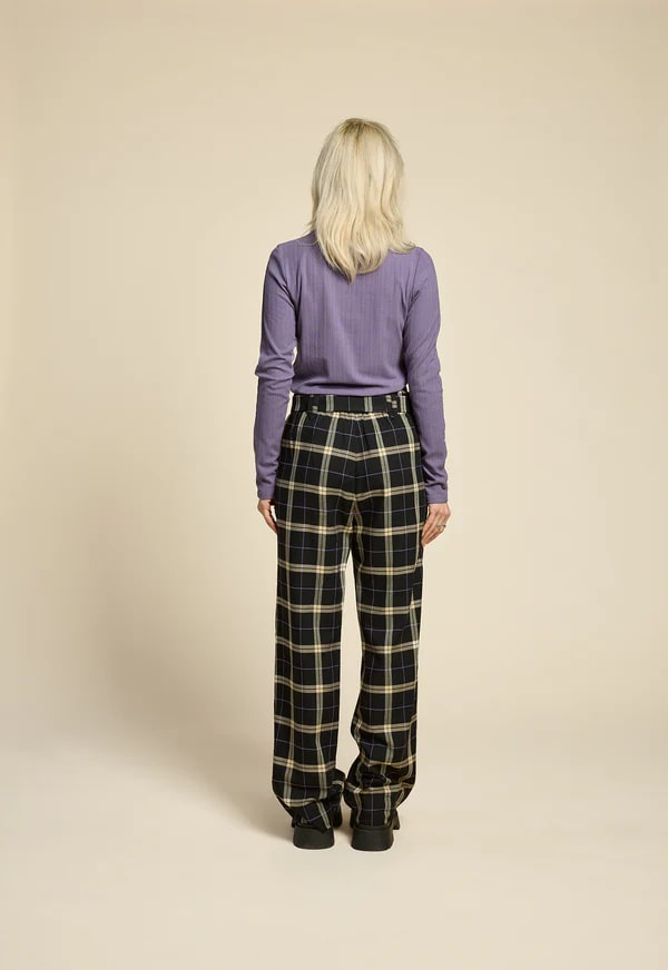 Pantalon West Coast plaid noir de Cokluch