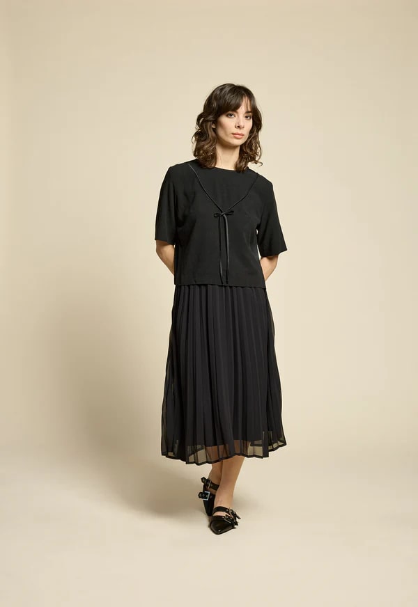 Jupe Flowers noire de Cokluch