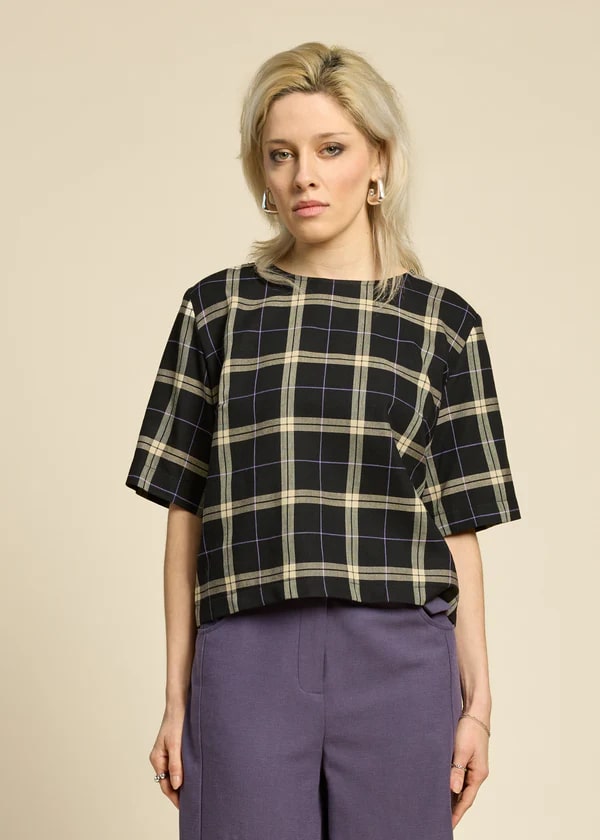 Haut Soul Love plaid noir de Cokluch