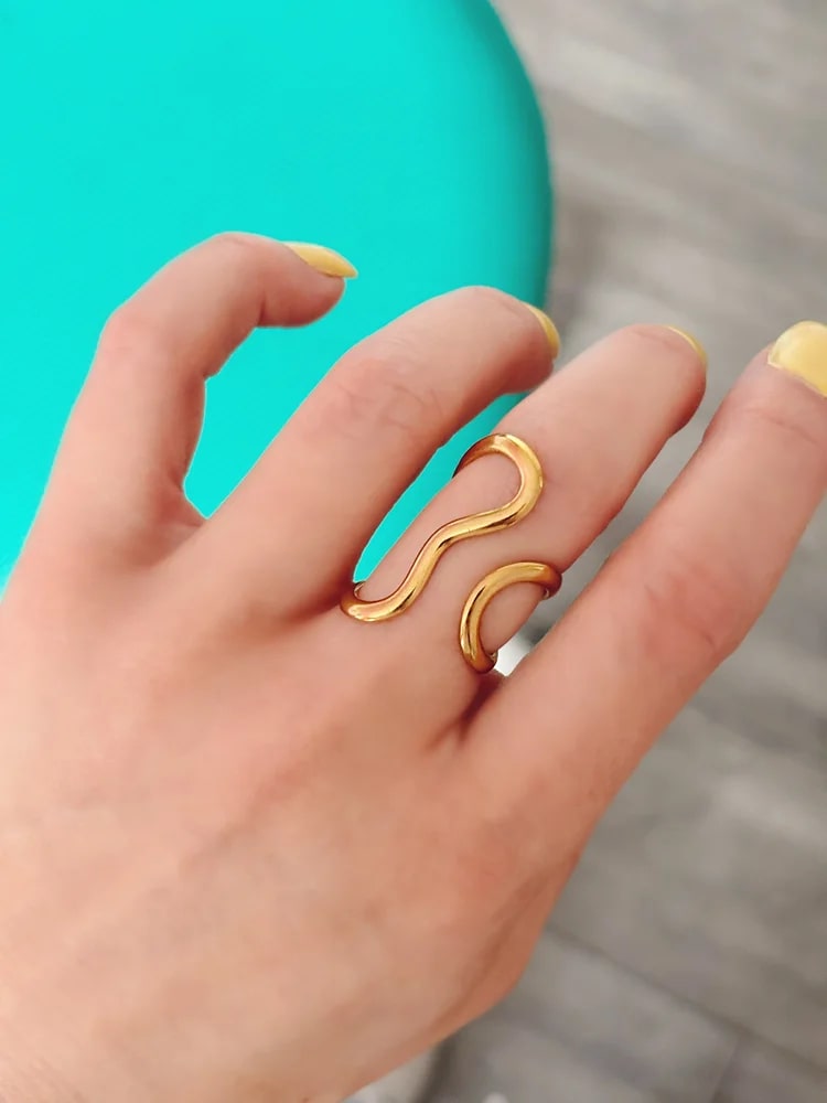 Bague Danys dorée de Tokade