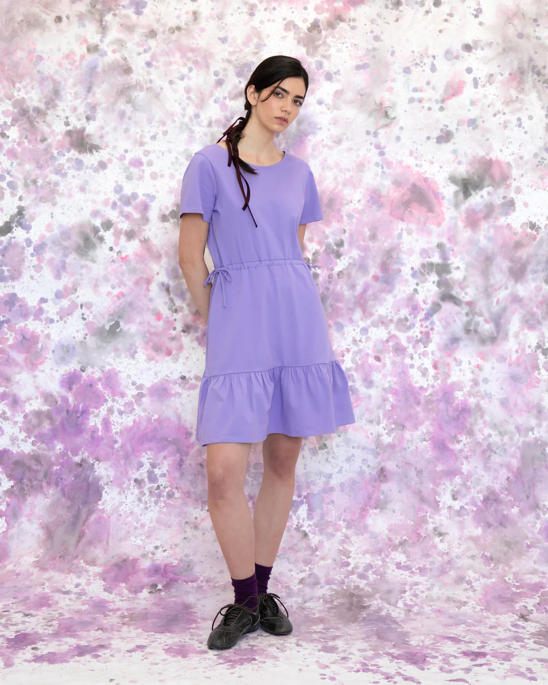 Robe Épervière lilas de Eve Lavoie