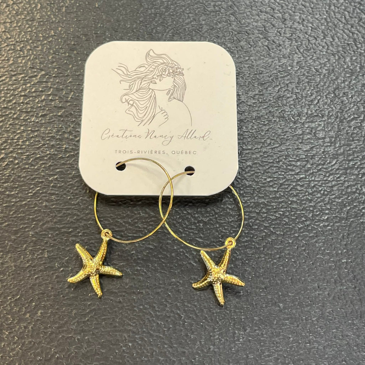 Boucles d'oreilles étoile de mer par Nancy Allard