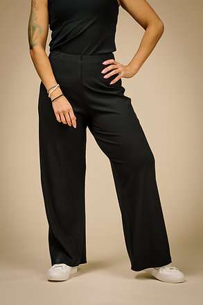 Pantalon Félice rib noir de Mercedes Morin