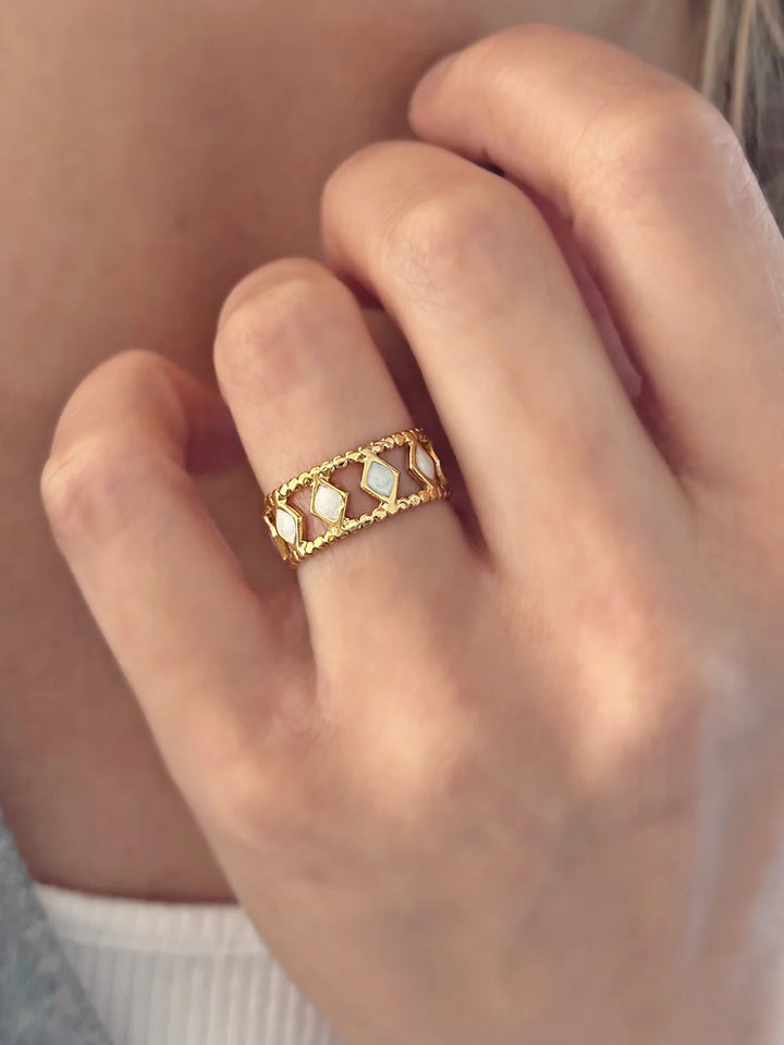 Bague Giulia dorée de Tokade