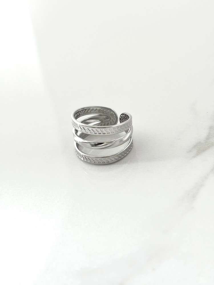 Bague Gracia argentée de Tokade
