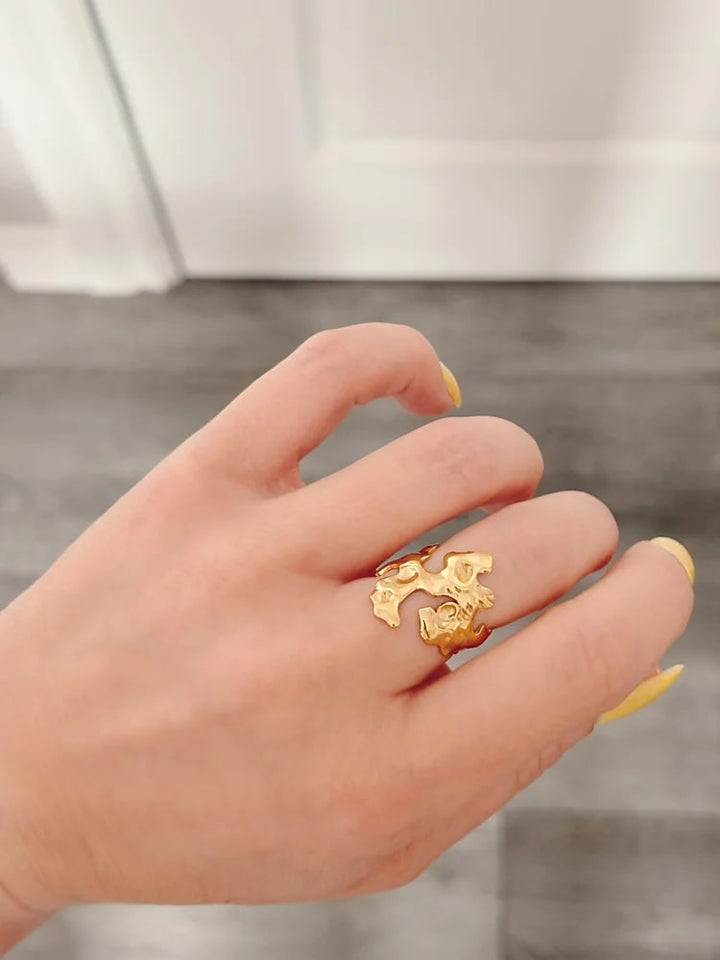 Bague Hail dorée de Tokade