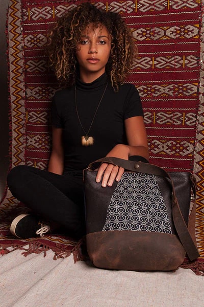 Sac Yupic tissu japonais de Kazak