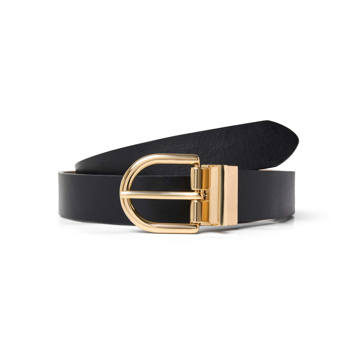 Ceinture Ines noir réversible crème de Eco7