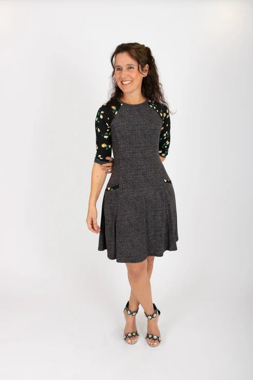 Robe Raphaëlle noire ou bleue de Infime