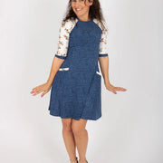 Robe Raphaëlle noire ou bleue de Infime