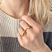 Bague Ista dorée de Tokade