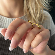 Bague Ista dorée de Tokade