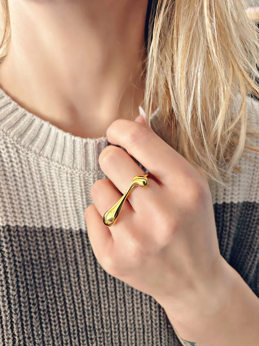 Bague Ista dorée de Tokade