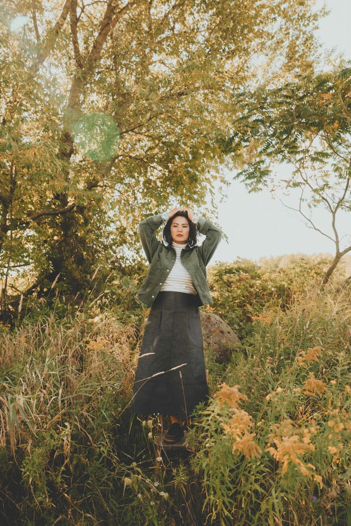 Jupe assarum denim de Kazak