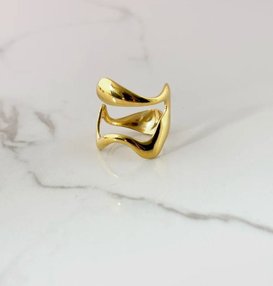 Bague Kila dorée de Tokade