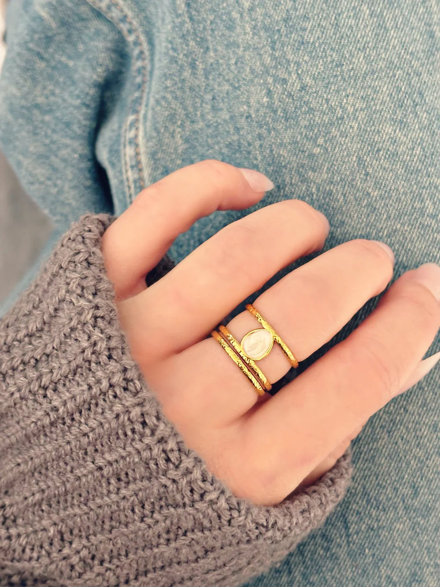 Bague Kimy dorée de Tokade