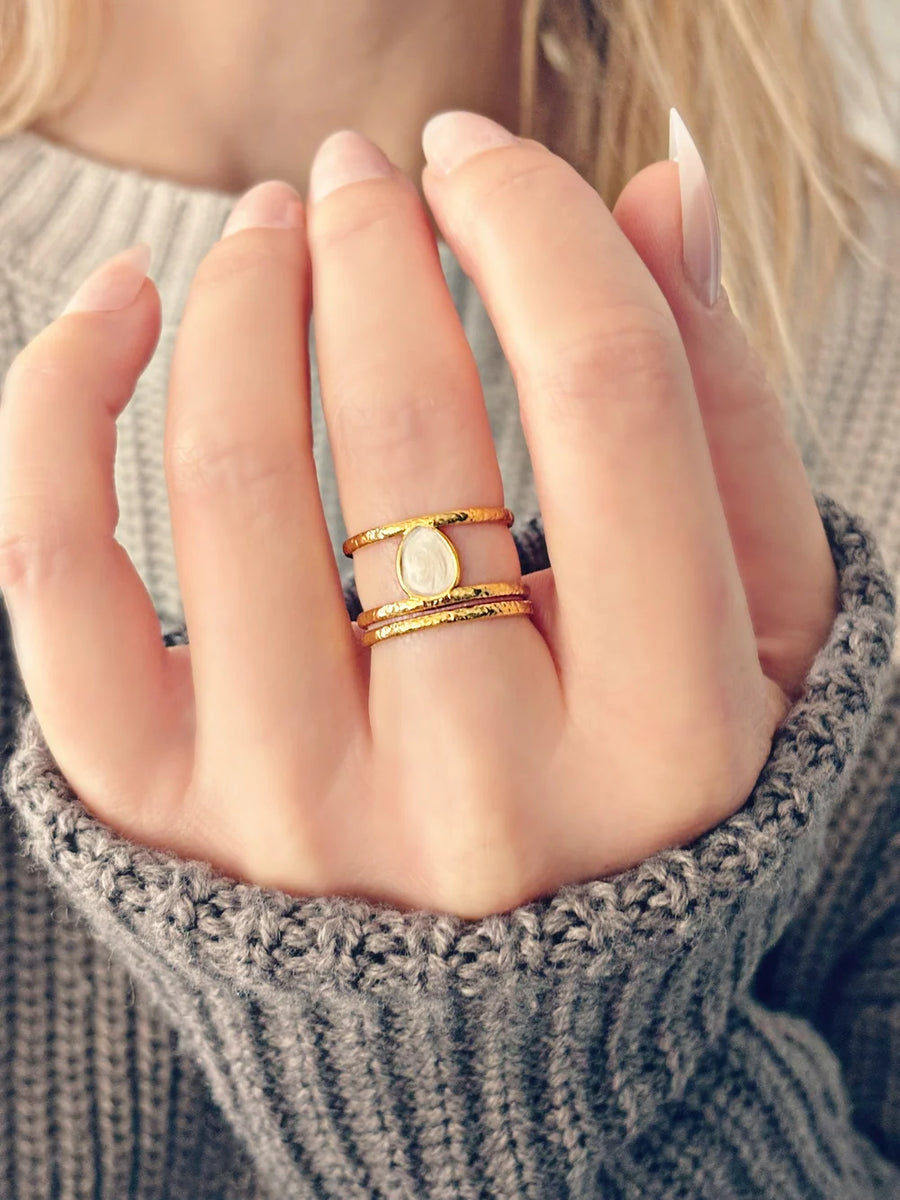 Bague Kimy dorée de Tokade