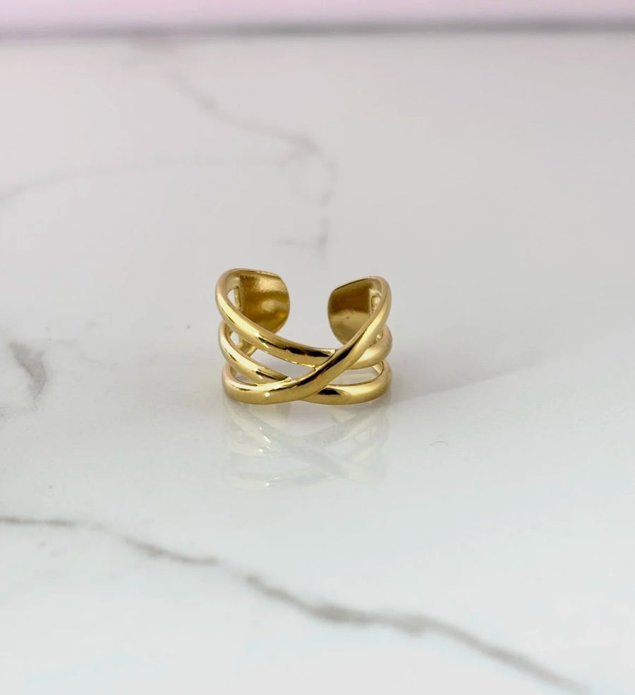 Bague Lidia dorée de Tokade