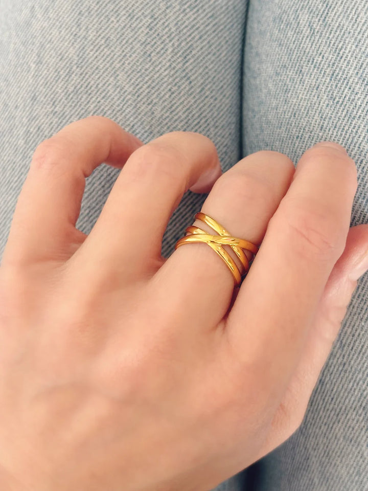 Bague Lidia dorée de Tokade