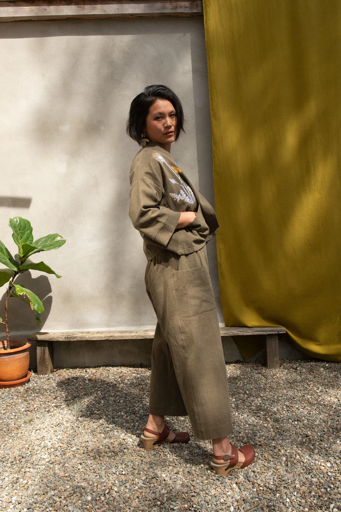 Pantalon Pétunia olive de Kazak